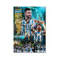 Leo Messi 2022 World champ canvas
