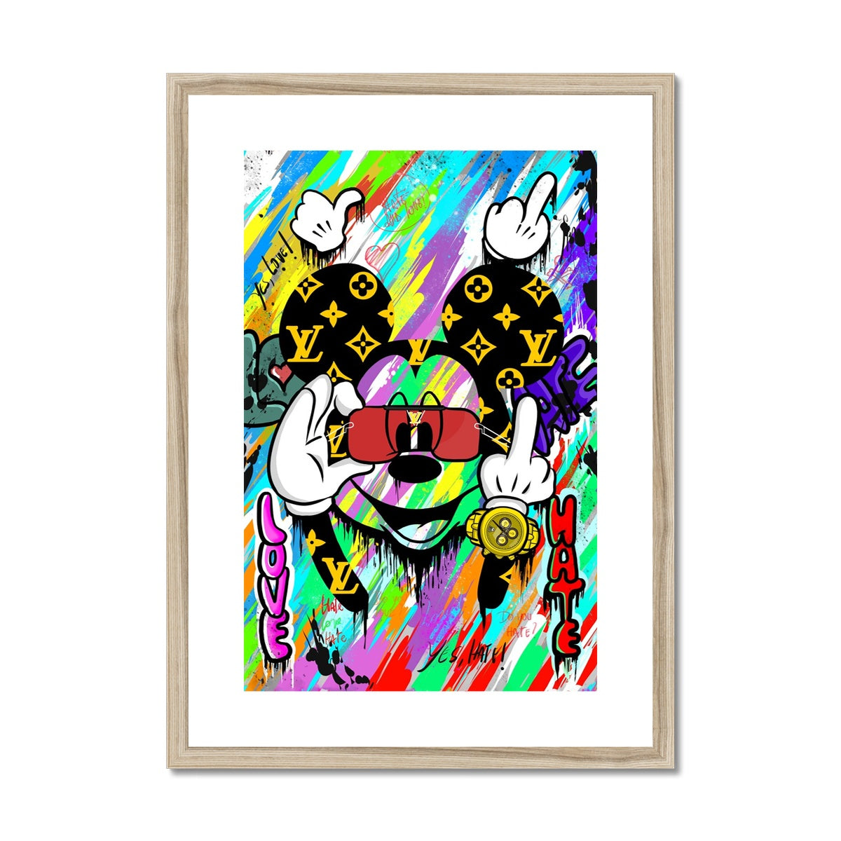 Mickey Pop - Framed Print