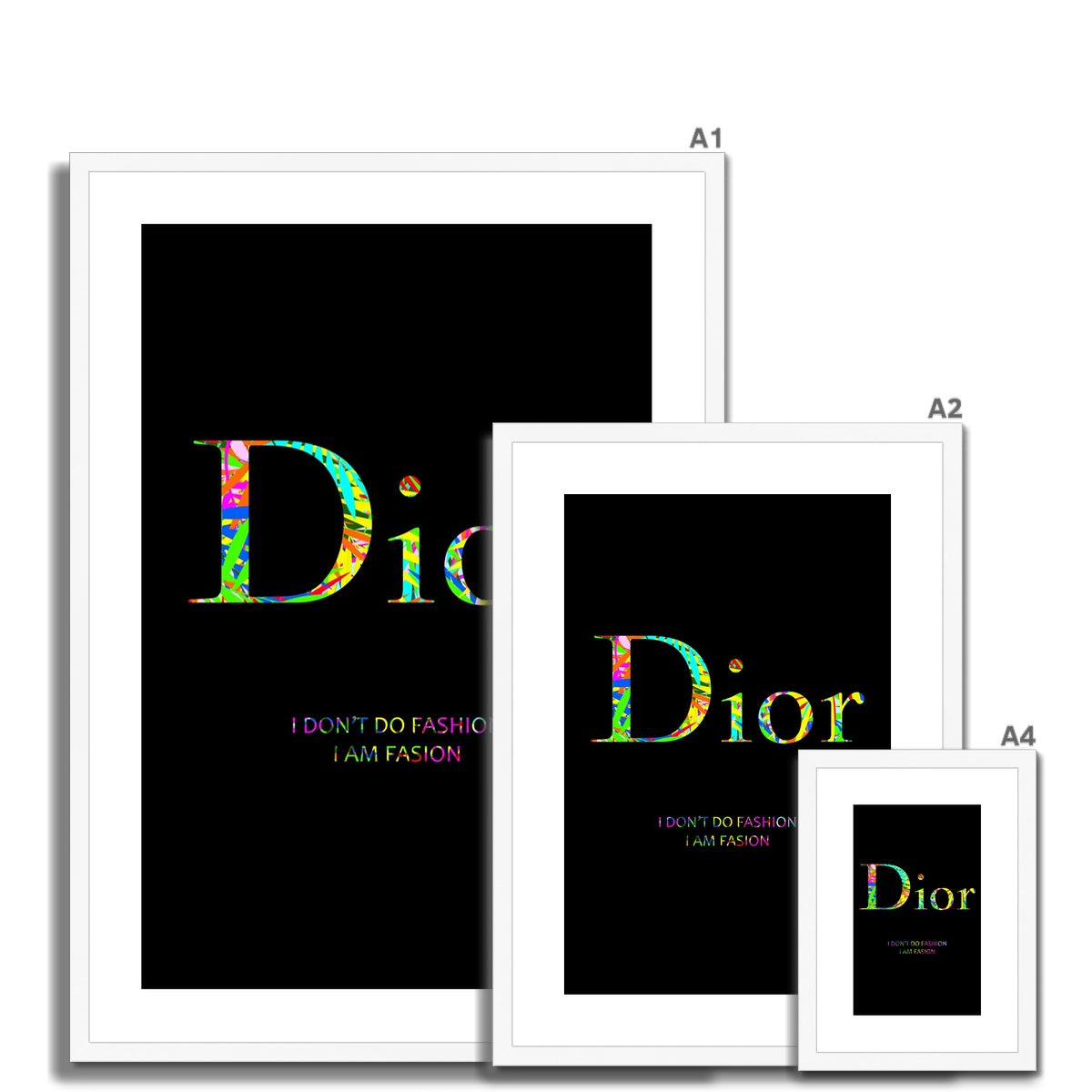 Dior - Framed Print