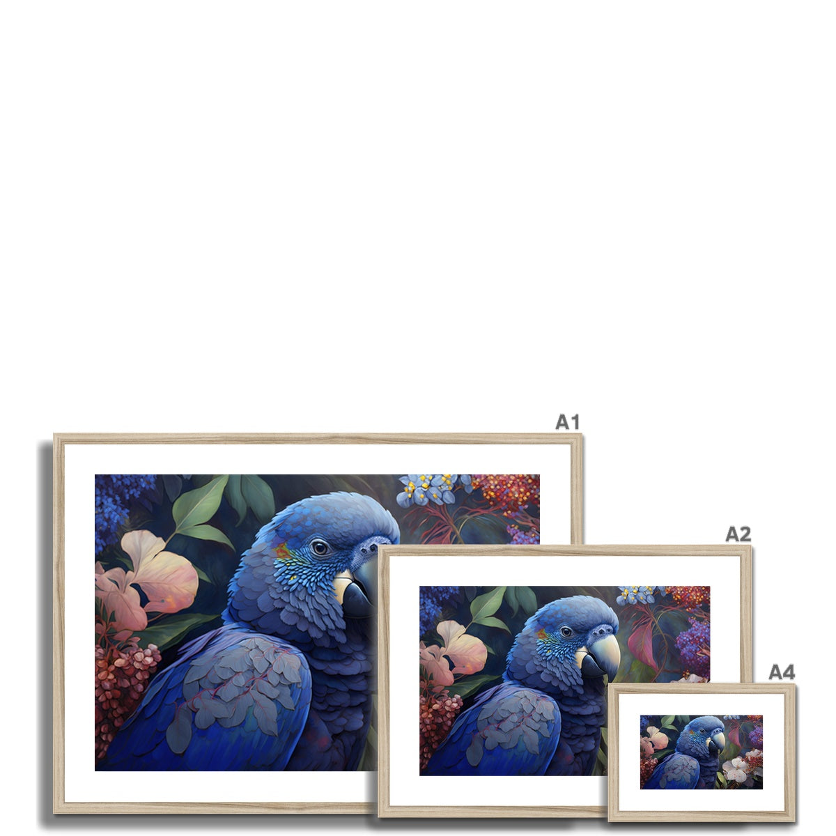 Blue Macaw - Framed Print