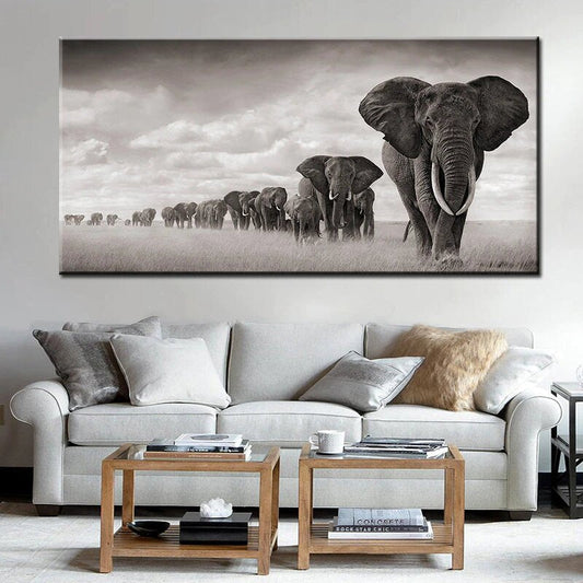 Black African Elephants