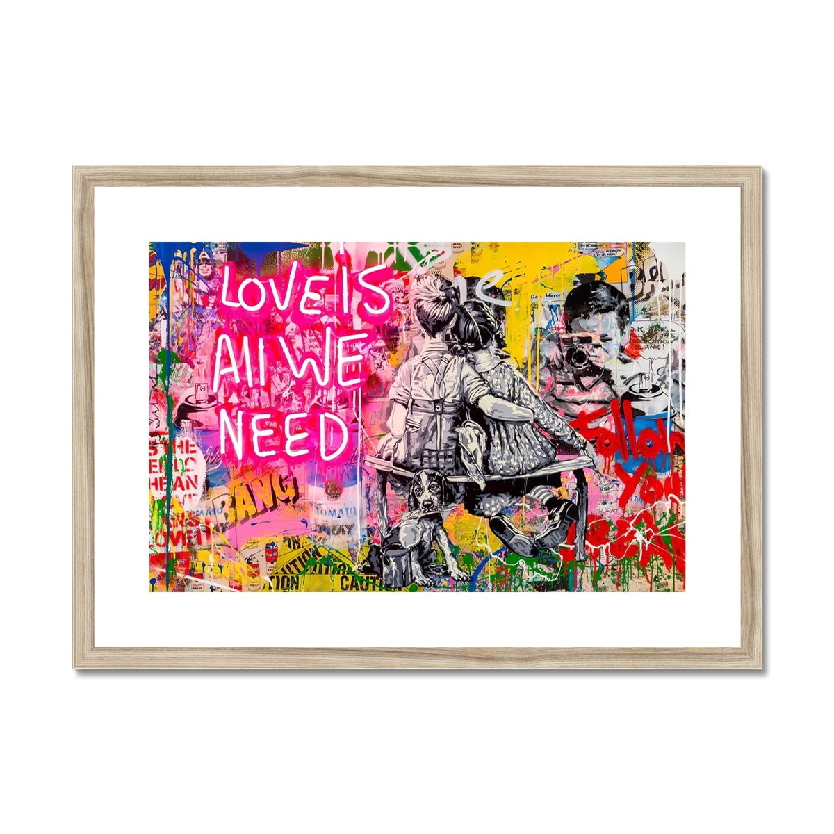 Love is all we need - Framed Print