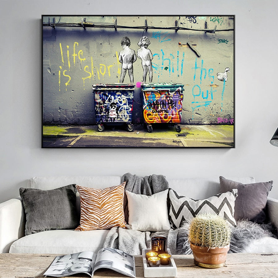 "Life Is Short Chill The Duck Out" Canvas