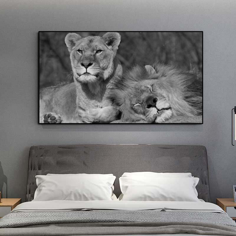 African Lion canvas