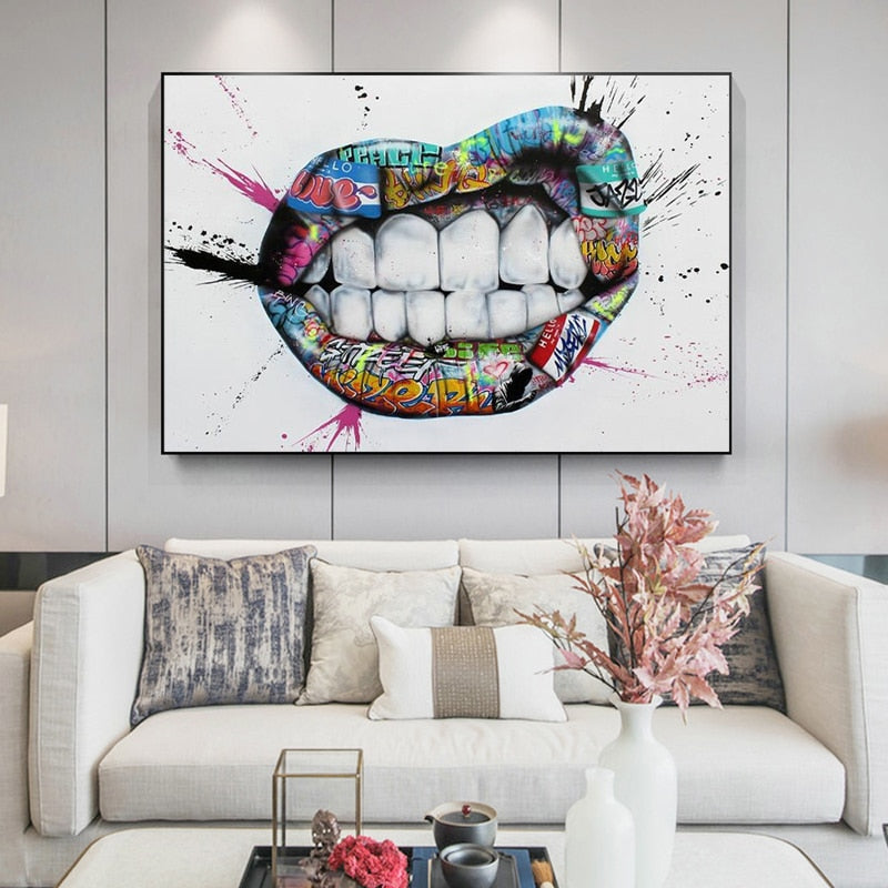 Teeth Graffiti Art